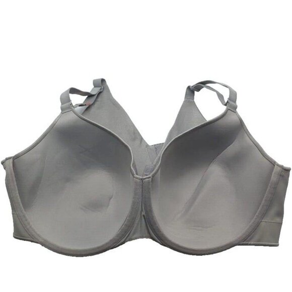 Lane Bryant Cacique Bra Lightly Lined Balconette Backsmoother Gray 46DD - Picture 5 of 7